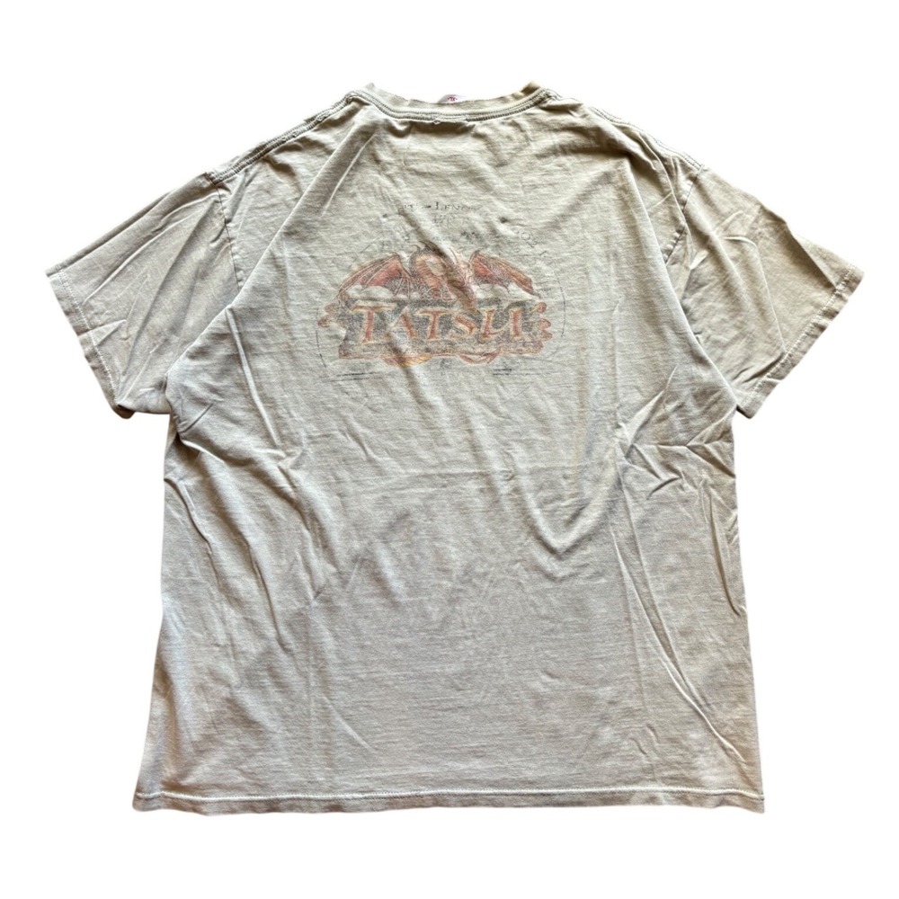 Vintage 90's Six Flags Tatsu Dragon Roller Coaster T Shirt Size XL